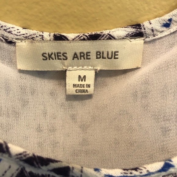 Skies Are Blue Cold Shoulder Top - Picture 7 of 7